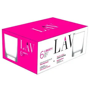 Sklenený pohár 265 ml 6 ks LV-LBR317F