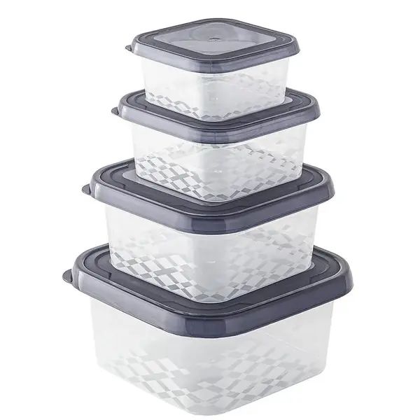 Sada 4 dóz Ori box hranaté 0.25l+0.45l+0.8l+1.25l