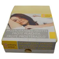 Froté prostěradlo s napínací gumou 1,8/2,0 krémové b.4