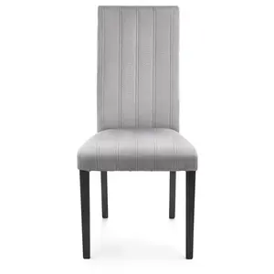 Židle Diego 2 dřevo/samet černá/monolith 85