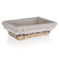 Košík proutěný Duo 26x18x7.5 cm hnědý 63940542