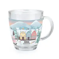 Toro Skleněný hrnek Vesnička 350 ml 1 ks