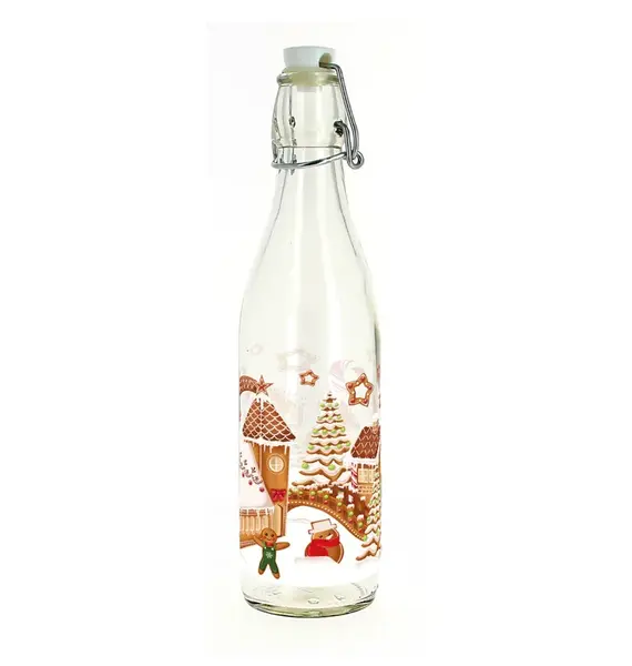 Toro Láhev s uzávěrem Perníková vesnička 1 l 1 ks