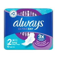 Always Ultra dámské hygienické vložky 2 Long 10 ks