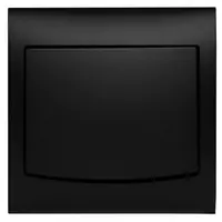 Vypínač jednopólový čierny mat  LP-1V