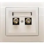 Zásuvka Anténová TYP F GPA-2WF/00