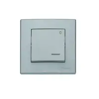 ŁP-5LS Svetelné tlačidlo s podsvietením popolavý