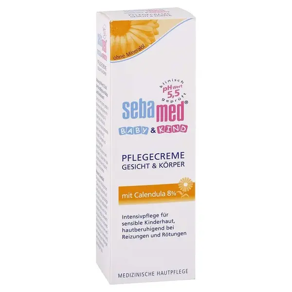 Sebamed Baby & Kind dětský krém na tvář a tělo s měsíčkem 75 ml