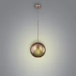 Závesné svietidlo guľa Ø25 cm 1x60W E27 medená