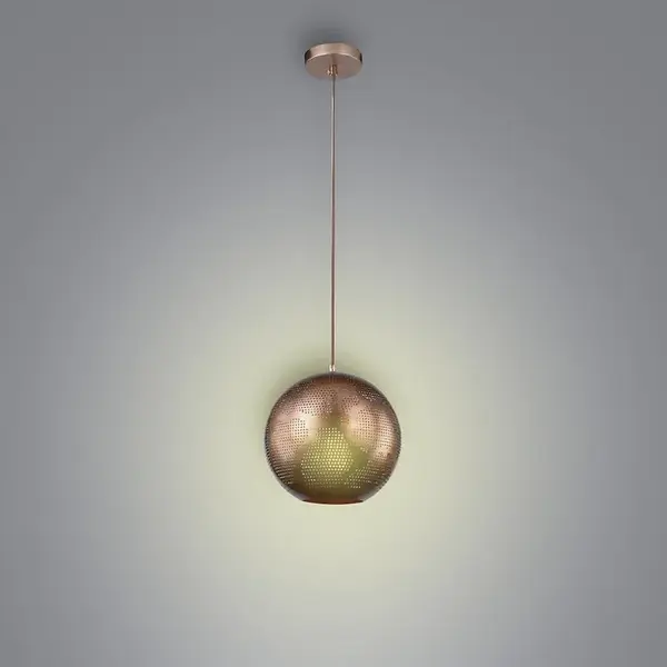 Závesné svietidlo guľa Ø25 cm 1x60W E27 medená