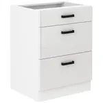 Kuchyňská skříňka MIA bílý lesk/bílá 60d 3s bb