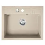 Dřez granitový 1k. 48/58. písek DRGM1/48/58SA