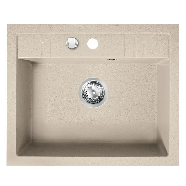 Dřez granitový 1k. 48/58. písek DRGM1/48/58SA