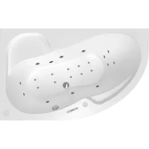 Masážna vaňa SIKO Fortuna 160x100 cm LUXUS akrylát ľavá SIKOHMLFO160L