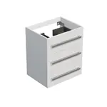 Kúpeľňová skrinka bez umývadla Naturel Cube 60x76,5x40 cm biela lesk CUBE2603BLBU