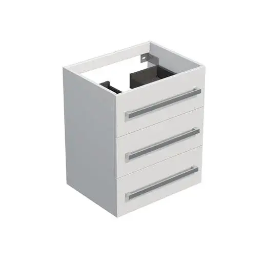 Kúpeľňová skrinka bez umývadla Naturel Cube 60x76,5x40 cm biela lesk CUBE2603BLBU