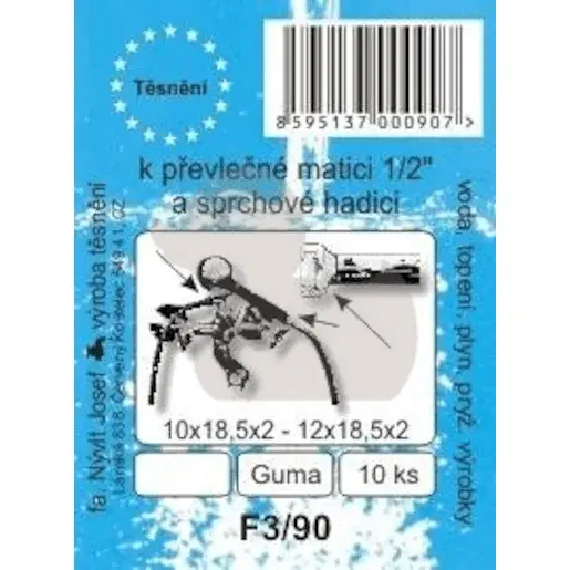 F3/90 1/2 prevl.mat.guma F390