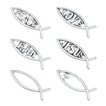 6Pcs 6 Style ABS Easter Decoration Sticker