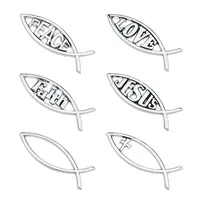 6Pcs 6 Style ABS Easter Decoration Sticker