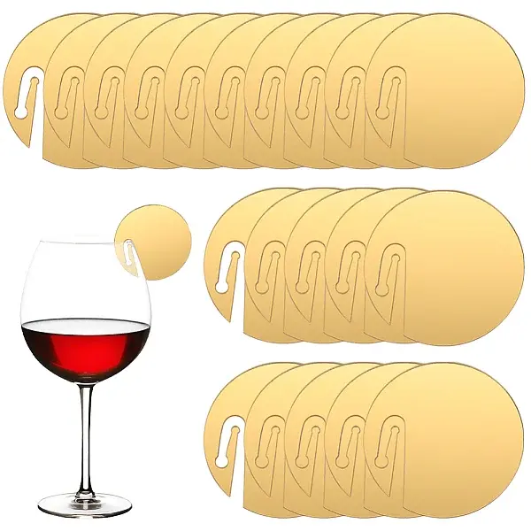 20Pcs Acrylic Wine Glass Charms