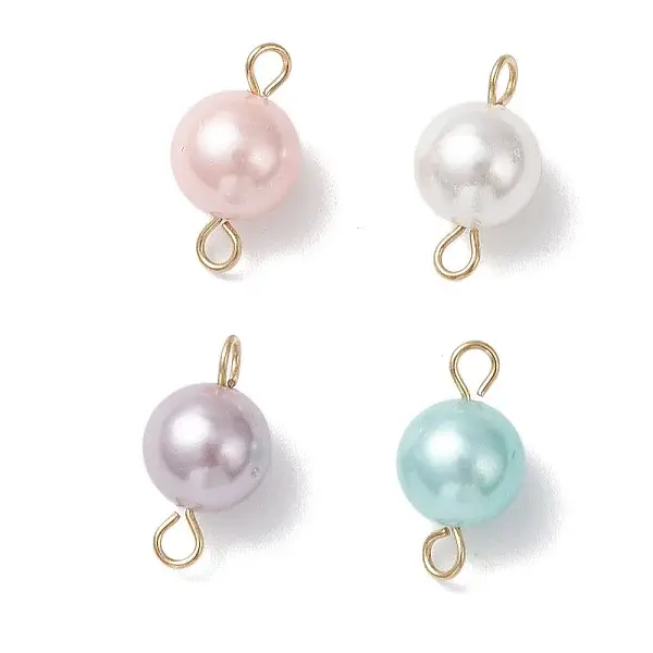 Polished Shell Pearl Round Links