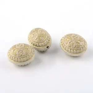 Oval Plating Acrylic Beads