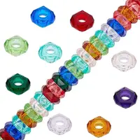 90Pcs 9 colors Epoxy Resin European Beads
