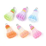 Sports Theme Opaque Resin Pendants