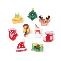 Christmas Theme Opaque Resin Cabochons