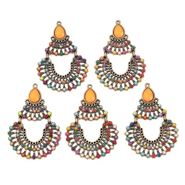 Alloy Acrylic Pendant Rhinestone Settings