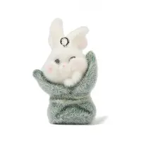 Animal Theme Flocky Opaque Resin Pendants