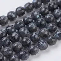 Natural Larvikite Beads Strands