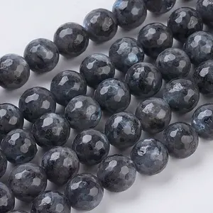 Natural Larvikite Beads Strands