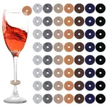 70Pcs 7 Colors Felt Wine Glass Charms