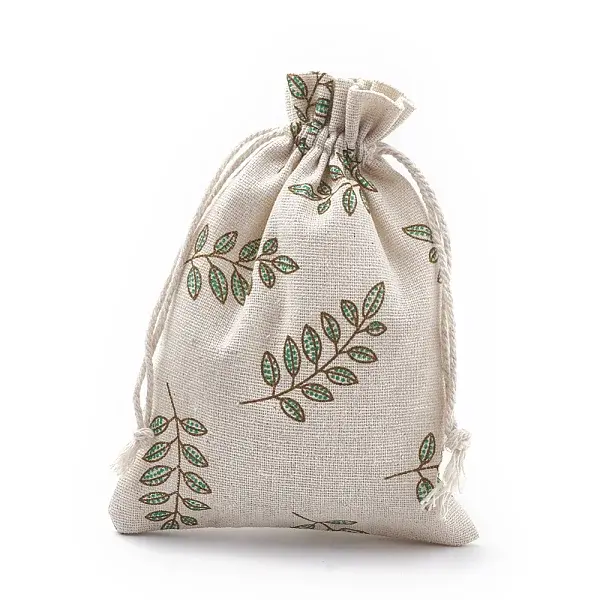 Polycotton(Polyester Cotton) Packing Pouches Drawstring Bags