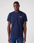 Dvoubalení pánských triček WRANGLER W7BZFQXW4 2PACK SIGN OFF TEE REAL NAVY Velikost: M