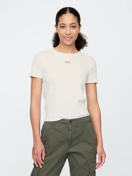 GAP Dámské Crop tričko s logem 637782-02 Velikost: XS