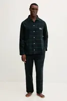 Bavlněné pyžamo Lacoste pánské, tmavomodrá barva, 4H5049