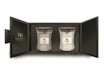WOODWICK dárkový set 2× střední svíčka (2x 275g)