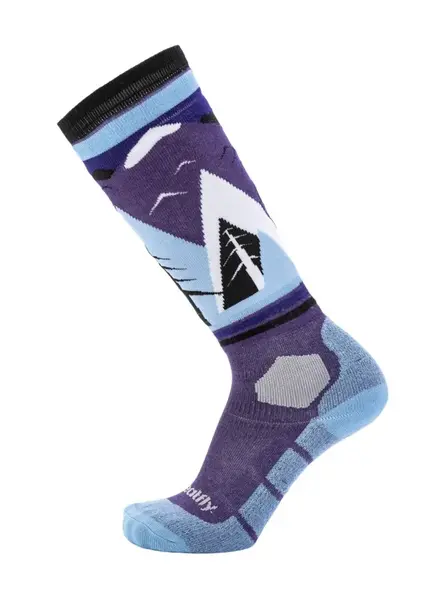 Snb & ski ponožky meatfly leeway fialová/modrá l