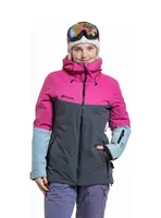 Dámská snb & ski bunda meatfly kirsten růžová/tmavě šedá m