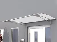 Vchodová strieška GUTTAVORDACH PT/L 205 x 142 cm strieborná / biela GU7311406