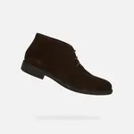 Pánská kotníková obuv geox terence tmavě hnědá 39