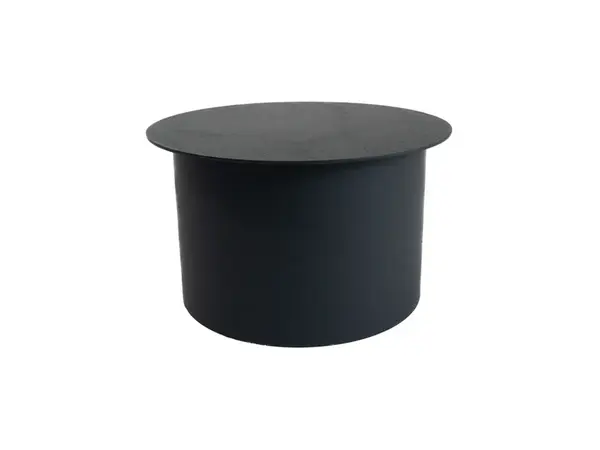 Víčko kouřové 200 mm, silnostěnné 1,5 mm, černé MA654295