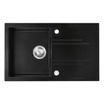 Dřez granitový 1k. 48/78. černá  DRGM48/78BA