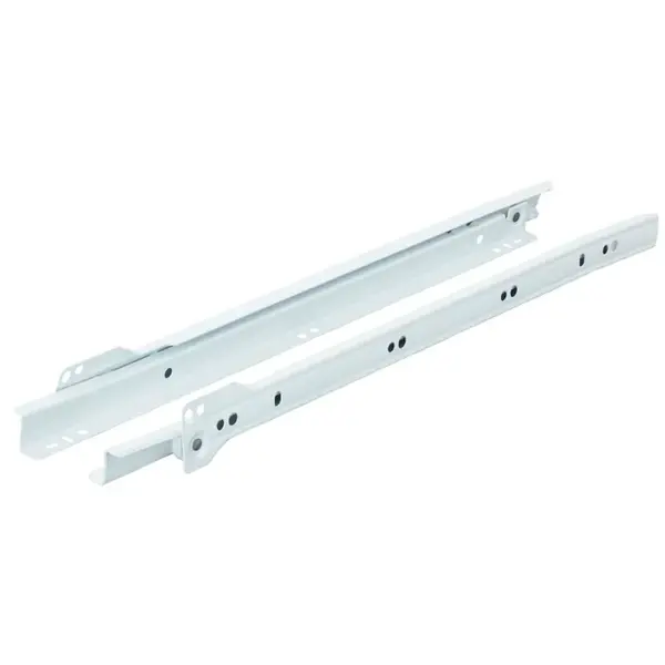 Rolničkový výsuv 450mm, bílý, nosnost 20 kg