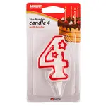 Narozeninová svíčka "4"