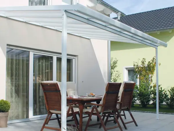 Hliníková pergola Terrassendach original 4,26 x 3,06 m - biela GU4293106