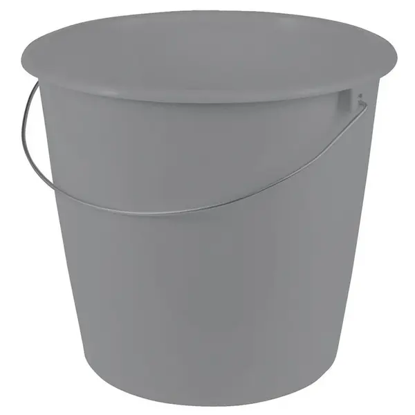 Kbelík s kovovou rukojetí 10 l šedý 28,5x26