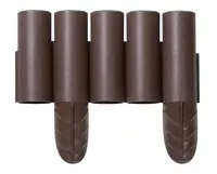 Prosperplast Palisáda zahradní IPALPLUS 2,35 m hnědá, (10 ks)